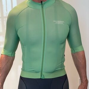 Pas Normal Studios Mechanism Men’s Green Cycling Jersey